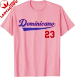 Dominicano Flag RD Dominican Republic Baseball Jersey T-Shirt Casual Streetwear Cotton Tee Graphic T Shirts - Image 5