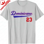 Dominicano Flag RD Dominican Republic Baseball Jersey T-Shirt Casual Streetwear Cotton Tee Graphic T Shirts - Image 8