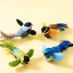 Birds Cat Toys Indoor Interactive Cat Toy for Cats Chasing Teasing Toy Sounding Catnip Cat Teaser Toy Self-hilarity Wall Hanging - Image 4