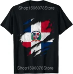 Funny Dominican Republic Dominicana Flag T Shirts Men Pure Cotton Humor Streetwear Tee Shirt Short Sleeve Unisex Loose Clothing - Image 11