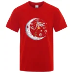 Summer Men T-shirt Cotton Blend Casual Funny Astronaut Design Print Loose O-neck T Shirt for Men Short Sleeve Male T-shirt Tees - Image 11