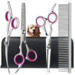 4pcs Pet Safe Scissors - Ambidextrous Stainless Steel Dog Grooming Shears with Safe, Round Head for Precision Trimming - Image 7
