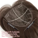 OLACARE Synthetic False Bangs Clip-In Bangs Extension Natural Neat Fake Fringe Topper Hairpiece Invisible Clourse Hairpieces - Image 5