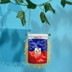 SKY FLAG Haiti Car Window flag 8*12cm Polyester double side printed Haiti Hanging pennant Flags Hayti Mini flag