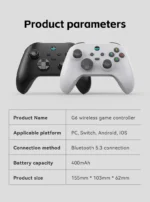 G6 wireless  mobile game controller with Hall trigger and Hall joystick supporting switch/pc/android/IOS - Image 6