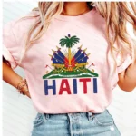 Retro Comfort Haiti T-shirt Haiti Freedom Shirt Freedom Began With Us Haitian Sweatshirt Haitian Flag Gift Women t-shirt - Image 3