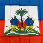 aerlxemrbrae  90x150cm  Haiti Flaghanging Polyester blue red two Sides Printed National  Haiti Sports banner - Image 4