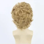 HAIRJOY Synthetic Hair Men Wigs Blonde Short Curly Wavy Layered Cosplay Costume Party Wig Man Wig Halloween Wigs - Image 4