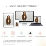 Light Brown Blonde Long Wavy Middle Part Hair Daily Natural Wavy Heat Resistant Fiber for Women Brown Highlight Synthetic Wig - Image 6