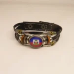 Love Haiti Bracelet Handmade Charm Haiti Flag Wrap Bracelets For Women And Men Jewelry Gift - Image 9