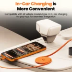 240W Magnetic Flat Cable High Speed Data Transfer USB C Cable Type C To Type C Fast Charging Cable for iphone 15 16 17 Samsung - Image 4