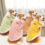 1.5-25kg Flannel Dogs Clothes Winter Warm Sweater Pet Clothing Golden Retriever Dog Coats Sweatshirt Pets Puppy Pullover Vest - Image 2
