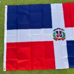 Dominican Republic Flag 150x90cm 3x5 FT White Cross Coat of Arms Polyester Double Stitched Outdoor Indoor Decoration - Image 4