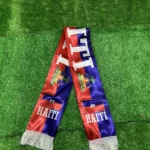 Sky Flag 2026 Haiti Scarf 14x135cm Double-sided Printed Satin Haiti Flag Scarf Tassels Suitable for Football, Sports, Events - Image 3