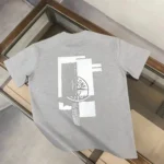 Fashion Trend High-End Luxury Brand  Print Oversized T-shirt Casual Cotton Short Sleeve Streetwear Graphic Tee for Summer - Image 4