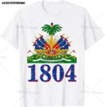 Haitian Coat of Arms Haiti Emblem Symbol Vintage T Shirts Cotton Streetwear Short Sleeve Birthday Gifts Summer Mens Clothing - Image 4