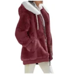 Autumn Winter Fashion Women's Coat New Casual Hooded Zipper Lady Clothes Cashmere Female Fleece Jacket Solid Color Ladies Coats - Image 9