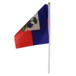 xvggdg  100pcs  14 * 21cm   Haiti   hand flag Promotion Wholesale Small  Haiti  Hand Waving National Flag