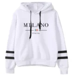 Hoodies Womens Sweatshirts Hot Sales Printing Daily Versatile Pullovers Stripe Jogging Sports Clothing Casual Woman Hooded Tops - Image 4