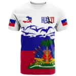 Summer New 3D Printing Caribbean Sea Haiti Flag T Shirt Men Fashion Cool Short Sleeves Women Hawaiian Y2k Tee Shirts Vintage Top - Image 4