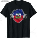 Haitian Coat of Arms Haiti Emblem Symbol Vintage T Shirts Cotton Streetwear Short Sleeve Birthday Gifts Summer Mens Clothing - Image 3