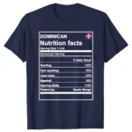 Dominican Nutrition Facts PREMIUM Tshirt Dominican Republic T Shirts Tops T Shirt Special Cotton Normal Fitness Male - Image 2