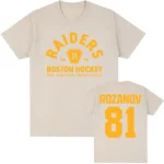 TV Heated Rivalry Llya Rozanov 81 Boston Raiders Tee Women Men Clothing Short Sleeve Cotton Fashion T-shirt Graphic Print TShirt - Image 4