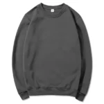 2025 Spring and Autumn Fashion Brand Solid Color Round Neck Long sleeved Sweater for Men and Women's Fashion Casual Sports Shirt - Image 3