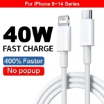 40W USB C Fast Charger Cable for iPhone 16 15 14 13 12 11 Pro Max XS XR 8 7 Plus for iPad PD Data Line​