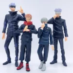 4pcs/set Gojo Satoru Anime Jujutsu Kaisen Action Figure Itadori Yuji Seated Noodle Stopper Model Toys Dolls Collection Hobbies - Image 5