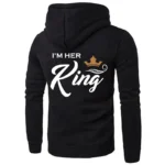 Printing Her King or His Queen Lover Hoodies Harajuku Fashion Casual Womens Men Clothing Lovers Sweatshirt  Couple Hoodies - Image 7