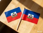 Haiti Hand Flag 14*21cm Haitian National Hand Held Waving Small Flag North America World Countries Decor