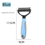 Pet Deshedding Brush Double Sided Pet Grooming Tool for Shedding and Dematting - Stainless Steel Dog Comb with Effective Results - Image 6