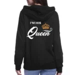 Printing Her King or His Queen Lover Hoodies Harajuku Fashion Casual Womens Men Clothing Lovers Sweatshirt  Couple Hoodies - Image 3