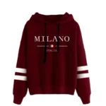 Hoodies Womens Sweatshirts Hot Sales Printing Daily Versatile Pullovers Stripe Jogging Sports Clothing Casual Woman Hooded Tops - Image 6