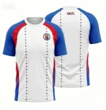 2026 Haiti Football Uniform 3D Printed Short Sleeved T-shirt Sports Shirt Men's Football Training Uniform Men's Top Streetwear - Image 2