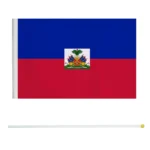xvggdg  100pcs  14 * 21cm   Haiti   hand flag Promotion Wholesale Small  Haiti  Hand Waving National Flag