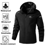 Unisex Women's Waterproof Rain Jacket Lightweight Raincoat Hooded Hiking Jacket Softshell Windbreaker Softshell for Spring - Image 8