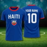 2026 New Haiti Football T-shirts Sports Casual Haitian Soccer Jersey Free Custom Diy Name Tees Gifts Wholesale Sports T Shirts - Image 8
