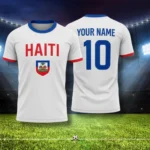 2026 New Haiti Football T-shirts Sports Casual Haitian Soccer Jersey Free Custom Diy Name Tees Gifts Wholesale Sports T Shirts - Image 5