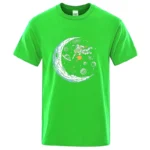 Summer Men T-shirt Cotton Blend Casual Funny Astronaut Design Print Loose O-neck T Shirt for Men Short Sleeve Male T-shirt Tees - Image 10