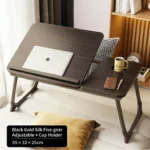 Foldable Adjustable Height Bed Desk, Portable Small Computer Laptop Table for Student Dormitory Study, Writing & Home Use - Image 7