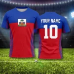 2026 New Haiti Football T-shirts Sports Casual Haitian Soccer Jersey Free Custom Diy Name Tees Gifts Wholesale Sports T Shirts - Image 9
