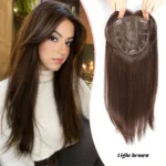 OLACARE Synthetic False Bangs Clip-In Bangs Extension Natural Neat Fake Fringe Topper Hairpiece Invisible Clourse Hairpieces - Image 7