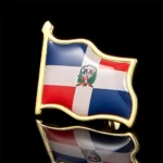 North America The Dominican Republic Flag Lapel Pin Badges On Backpack Clothes Pin Decoration - Image 3