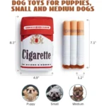Funny Interactive Plush Dog Toys Creative Cigarette Interactive Giggles Dog Toys Funny Plush Chewing Toy Cigaret Box Pet Gifts - Image 2