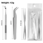 1Set Portable Tick Removal Tweezers Professional Painless Tick Remover Tool for Dogs Cats Pets Human Tick Extractor Accessories - Image 6