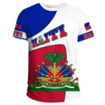 Summer New 3D Printing Caribbean Sea Haiti Flag T Shirt Men Fashion Cool Short Sleeves Women Hawaiian Y2k Tee Shirts Vintage Top - Image 3