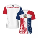 Dominican Republic Flag 3D Printed Jersey Summer Fashion Casual Mens Sports T Shirt Quick Dry Breathable Football T-shirts - Image 2