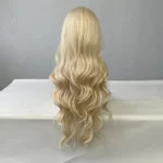 Big waves of golden synthetic wig for Halloween party cosplay role-playing daily wear with high-temperature synthetic wig cap - Image 3